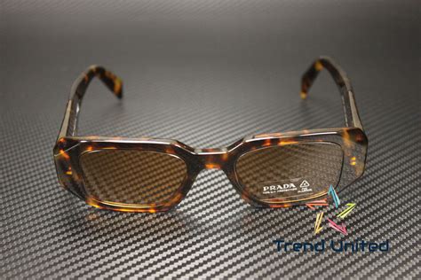 Prada PR 17WS 49 Dark Brown & Honey Tortoise .